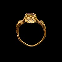 Renaissance Gold and Enamel Ring with Ruby