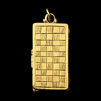 Post Medieval Memento Mori Coffin Pendant with a Skeleton