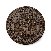 Bronze Seal Matrix of Vezelay with Christ and Mary