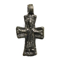 Byzantine Bronze Cross Pendant