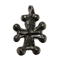 Byzantine Bronze Cross Pendant