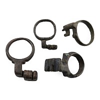 Roman Bronze Key Ring Group