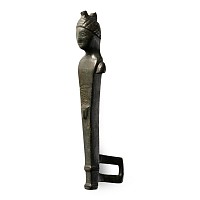 Roman Bronze Figural Lock Hasp