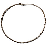 Thracian Decorated Silver Neck Torc