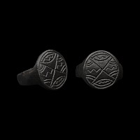 Tudor Period Bronze Ring with Waves