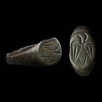 Byzantine Bronze Ring with Spread Eagle