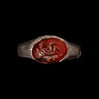 Roman Leda and the Swan Carnelian Gemstone