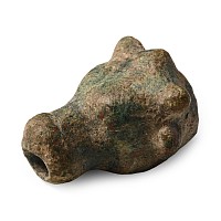 Roman Bronze Bull Head Attachment