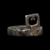 Roman Silver Key Ring