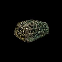 Viking Bronze Boar's Head Brooch with Openwork Beast Motif