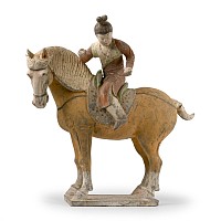Chinese Tang Terracotta Polo Player