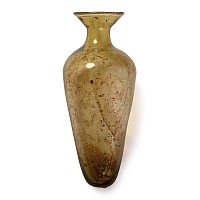 Roman Yellow Glass Bottle