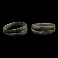 Romano-Celtic Bronze Double Bezel Ring