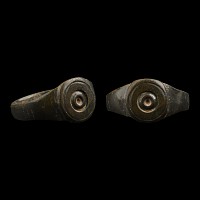 British Celtic Bronze Ring with Concentric Design