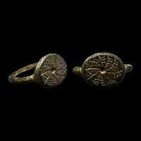 Romano-Celtic Bronze Ring with Tree of Life