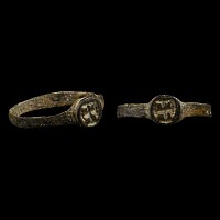 Merovingian Child's Ring with Cross