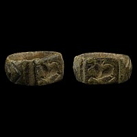Roman Bronze Ring with Gryphon