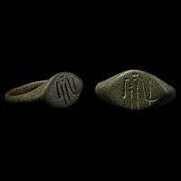 Late Roman Ring with Warrior