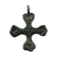 Viking Period Bronze Cross Pendant