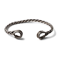 Large Celtic Style Twisted Silver Bar Neck Torc