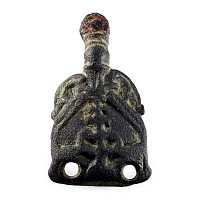 Anglo-Scandinavian Viking Bronze Skeletal Apex Stirrup Mount