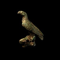 Roman Bronze Eagle on Bull's Head