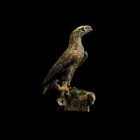 Roman Bronze Eagle on Bull's Head