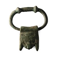 Roman Bronze Vessel Handle