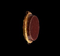 Roman Gold Cell with Jasper Cabochon