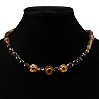 Western Asiatic Necklace with Gold Beads