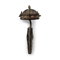 Large Gothic Silver-Gilt Fibula