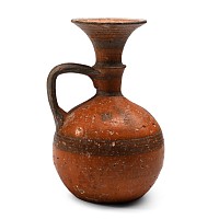 Cypriot Terracotta Jug with Decorations