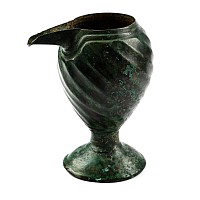 Elamite Bronze Spouted Vessel with Decorative Design