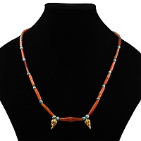 Western Asiatic Gold Necklace with Carnelian Beads and Gold Grape Pendants
