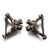 Achaemenid Silver Lion Brooch Pair