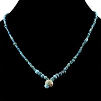 Western Asiatic Mixed Blue Bead Necklace String