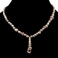 Western Asiatic Pale Stone Bead Necklace String