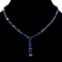 Roman and Other Blue Glass Bead Necklace String