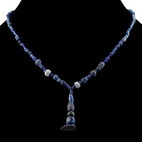 Roman and Other Blue Glass Bead Necklace String