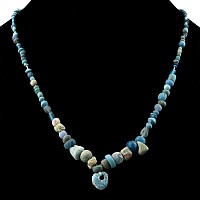 Roman and Other Blue Glass Bead Necklace String