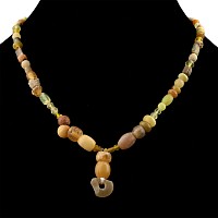Roman and Other Yellow Glass Bead Necklace String