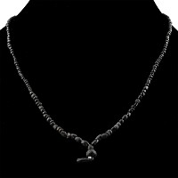 Roman and Other Black Glass Bead Necklace String