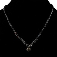 Roman and Other Black Glass Bead Necklace String