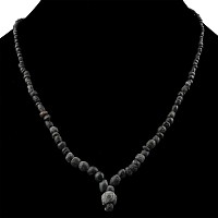 Roman and Other Black Glass Bead Necklace String
