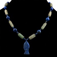 Bactrian Style Lapis Lazuli and Other Bead Necklace String
