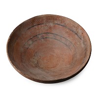 Large Western Decorated Asiatic Pottery Bowl