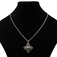 Post Medieval Engraved Silver Cross Pendant with Monogram