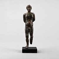 Greek Bronze Figure of a Bound Captive