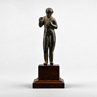 Roman Bronze Figure of a Bathing Young Girl