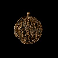 Byzantine Lead Pendant with Simeon Stylites